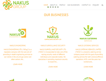 Tablet Screenshot of nakusgroup.com